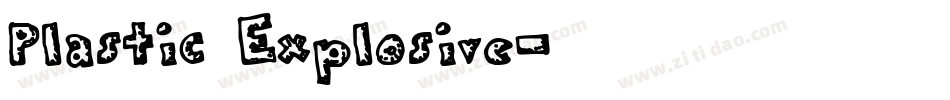 Plastic Explosive字体转换